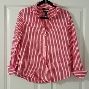 Ralph Lauren Pink & White stripe button down